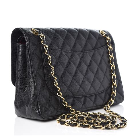 chanel double flap caviar price|CHANEL Caviar Quilted Jumbo Double Flap Black .